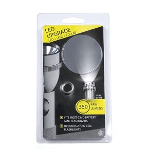 Lit Industries 350 Lumen 2-6 Cell Maglite LED Upgrade Bulb & Lens Kit C & D Model (2-6 Cell Bulb and Lens Kit)