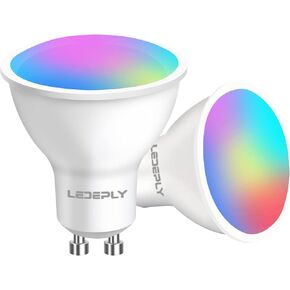 Zigbee GU10 Smart Bulbs, Compatible with Hu*e*, Alexa & Google & ConBee (Hub Required), 5W(50W), LED WiFi Bulb, Dimmable, Color Changing &Tunable White, LED Track Light Bulbs, 2 Pack
