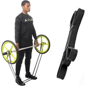 AXLE Home Gym Resistance Band for Everyday Full Body Workout (1/2" Wide, 41" Long) - Elastic Exercise Bands for Pilates, Yoga, and Balance Training - Athletic Bands w/Resistant Rubber for Working Out