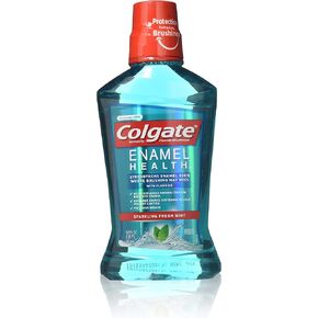 Colgate Enamel Health Anticavity Fluoride Mouthwash, Sparkling Fresh Mint 16.90 oz (Pack of 3)