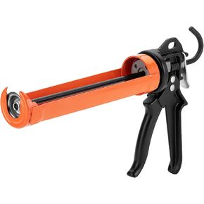 Bates- Caulking Gun, 24:1 High Thrust Ratio, Orange, Caulking Tool Gun, Heavy Duty Caulk Gun No Drip Caulk Gun, Hand Caulking Guns, Silicone Gun, Caulking Gun Tool, Caulk Guns, Caulking Gun Dripless