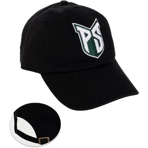Desert Cactus Portland State University Baseball Hat Vikings PSU PDX Brimmed Embroirderd Cap Adjustable Cloth Strap Adult (Style A) Black