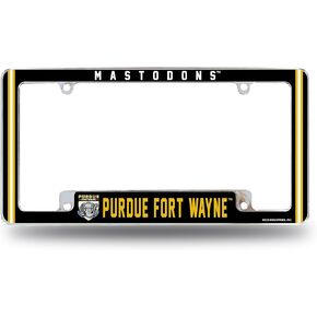 Rico Industries NCAA Purdue Fort Wayne Mastodons 12" x 6" Chrome All Over Automotive License Plate Frame for Car/Truck/SUV