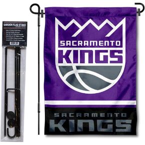 WinCraft Sacramento Kings Garden Flag with Stand Holder