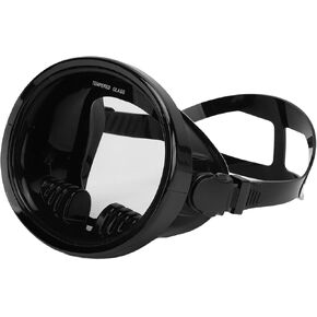 Snorkel Diving Mask, Oval Panoramic View HD Scuba Goggles, Tempered Glass Lens Swimming Snorkeling Goggles Mask Wide View Freediving Mask for Adults
