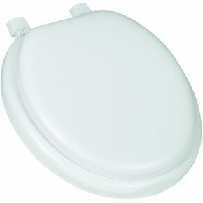 Mayfair 13EC 000 Soft Cushioned Toilet Seat, 1 Pack Round, White