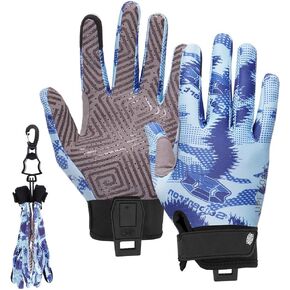Seibertron S.P.S.G-5 Ultimate Flying disc Gloves Super Grip and Disc Gloves Sun Protection Breathable Touchscreen Sport Frisbee Glove with Glove Clip