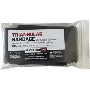 Rescue Essentials Triangle Bandage with Two Safety Pins