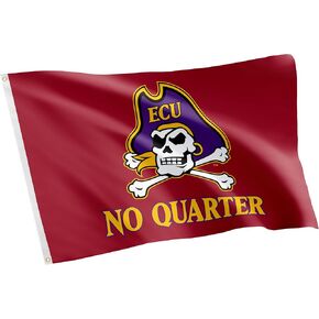 Desert Cactus East Carolina University ECU Flag - 3 x 5 Feet Pirates Banner, Indoor/Outdoor Durable Fabric, 100% Polyester Design (Style K)