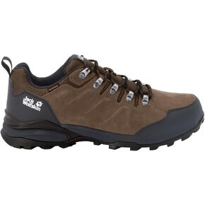 Jack Wolfskin Men's Refugio Texapore Low M Hiking Shoe, Brown/Phantom, 8.5