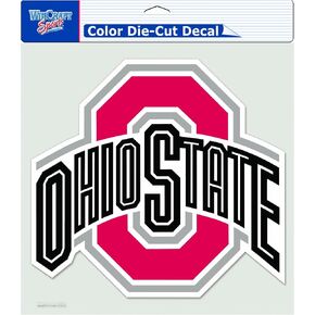 NCAA Ohio State Buckeyes 8-by-8 Inch Diecut Colored Decal