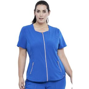 بيان شيروكي النساء الدعك العلوي zip الأمامي CK915 ، S ، رويال in Kuwait