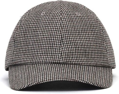 UNDERCONTROL Hound Tooth Check Ball Cap Men Women - Unisex Curved Visor All Free Size Hat Brown in Saudi Arabia