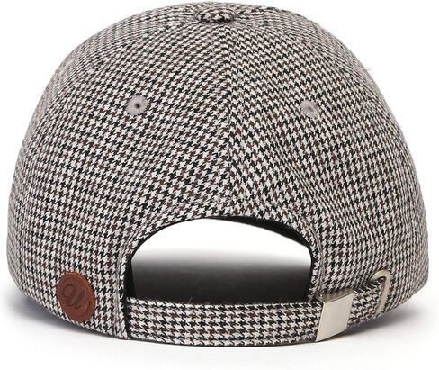 UNDERCONTROL Hound Tooth Check Ball Cap Men Women - Unisex Curved Visor All Free Size Hat Brown in Saudi Arabia
