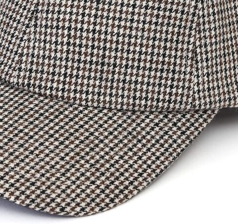 UNDERCONTROL Hound Tooth Check Ball Cap Men Women - Unisex Curved Visor All Free Size Hat Brown in Saudi Arabia