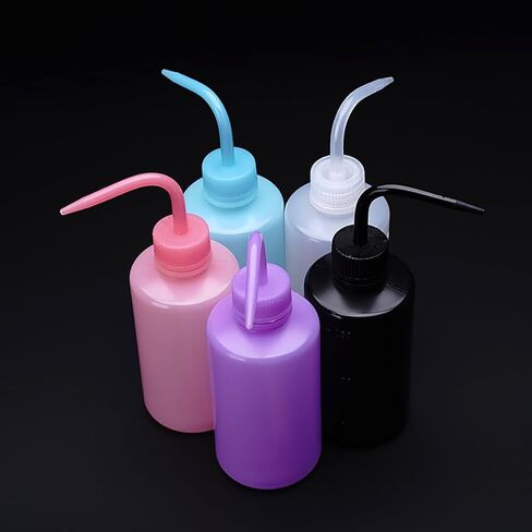 2 Pcs 250ml Tattoo Wash Bottles Eyelash Washing Bottles Succulent Plant Watering Bottle Safety Rinse Water Bottles Plastic Squeeze Bottle Eyelash Extension Tools in Saudi Arabia