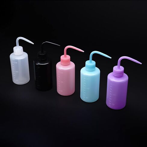 2 Pcs 250ml Tattoo Wash Bottles Eyelash Washing Bottles Succulent Plant Watering Bottle Safety Rinse Water Bottles Plastic Squeeze Bottle Eyelash Extension Tools in Saudi Arabia