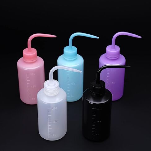 2 Pcs 250ml Tattoo Wash Bottles Eyelash Washing Bottles Succulent Plant Watering Bottle Safety Rinse Water Bottles Plastic Squeeze Bottle Eyelash Extension Tools in Saudi Arabia