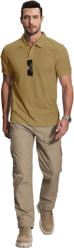 ZITY Mens 2 Pack Polo Shirts Short Sleeve Performance Sports Golf Shirt for Men Tactical Shirt in Kuwait