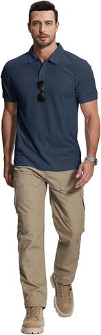 ZITY Mens 2 Pack Polo Shirts Short Sleeve Performance Sports Golf Shirt for Men Tactical Shirt in Kuwait