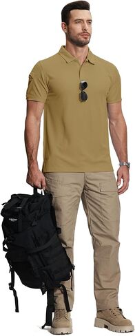 ZITY Mens 2 Pack Polo Shirts Short Sleeve Performance Sports Golf Shirt for Men Tactical Shirt in Kuwait