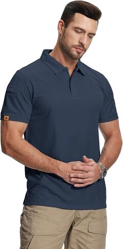 ZITY Mens 2 Pack Polo Shirts Short Sleeve Performance Sports Golf Shirt for Men Tactical Shirt in Kuwait