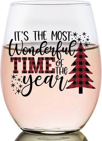 حكايات محمصة رائعة من العام Greadless Christmas Wine Glass | Drinkware الموسمية | هدية عطلة لها in Saudi Arabia