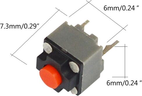10pcs لـ Kailh Mute Button 6 * 6 * 7.3mm Silent Switch Wireless Mouse Mouse Mouse Button Micro Switch Micro in Saudi Arabia