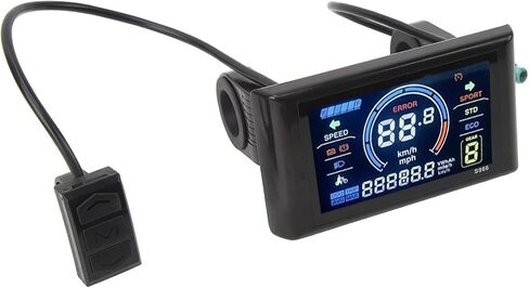 24?72V Electric LCD Display,S966 LCD Display Meter Control Panel for Electric for 22.2mm 0.9in Handlebars in Saudi Arabia