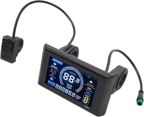 24?72V Electric LCD Display,S966 LCD Display Meter Control Panel for Electric for 22.2mm 0.9in Handlebars in Saudi Arabia