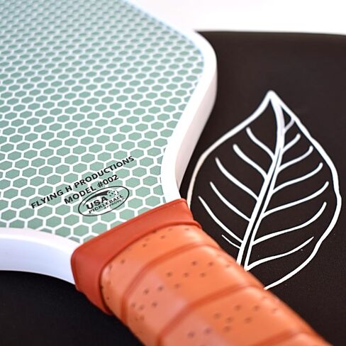 Flying H Pickleball Paddle | USAPA Approved | Carbon Fiber | Honeycomb Core | Classic Design | Comfort Grip | Protective Neoprene Cover | Premium Paddle | Pickleball Racket | Model #002 in Saudi Arabia