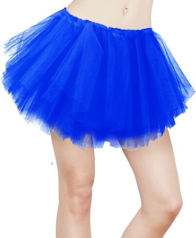 Molain Tutus for Women Girls ، Blue 5 Tutus Tutus Short Skirt Runnerts Rave Costume Tutu Skirt Tutu Dance Skirt in Saudi Arabia