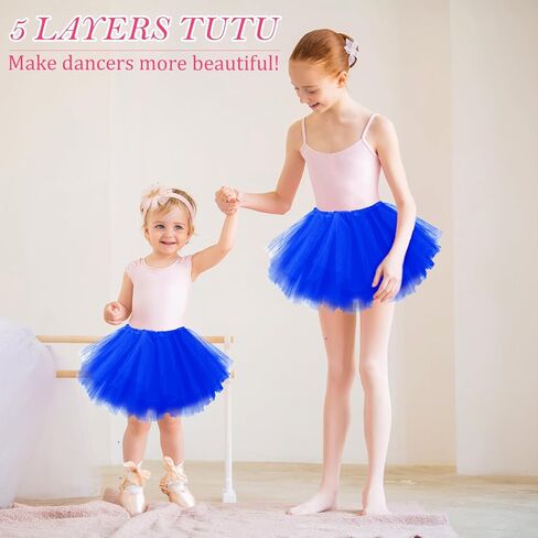 Molain Tutus for Women Girls ، Blue 5 Tutus Tutus Short Skirt Runnerts Rave Costume Tutu Skirt Tutu Dance Skirt in Saudi Arabia