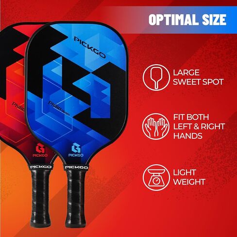 Pickleball Paddles,Fiberglass Pickleball Paddles Set of 2, Lightweight Pickleball Rackets with Pickleball Carrying Bag,for Beginners & Pros in Saudi Arabia