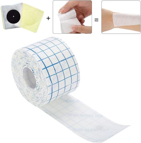 Joyzan غير منسوجة تغطية تمتد ، ضمادات لاصقة تنفس لفة التفاف المتماسك للخلع تبديل الفيلم الواقي الجرح رعاية سهولة الإصدار دعم الحمل بقوة الجيب hypoallergenic in Kuwait