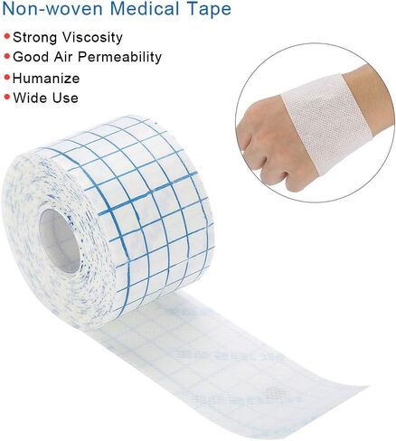 Joyzan غير منسوجة تغطية تمتد ، ضمادات لاصقة تنفس لفة التفاف المتماسك للخلع تبديل الفيلم الواقي الجرح رعاية سهولة الإصدار دعم الحمل بقوة الجيب hypoallergenic in Kuwait