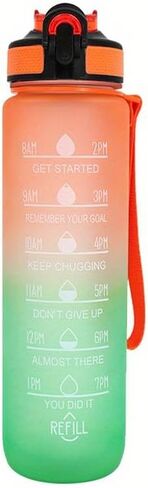 Motivational water bottle time marker 32oz in Saudi Arabia