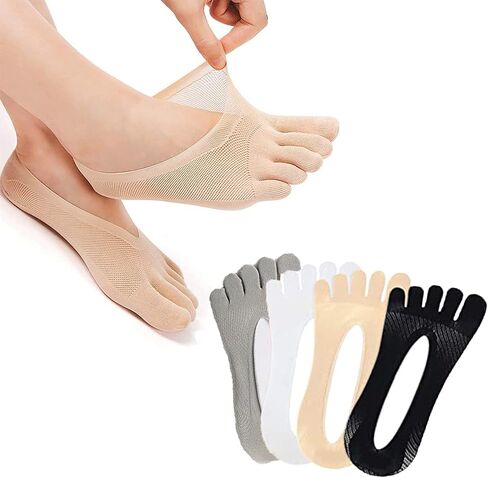Orthopedic Toe Compression Socks, Women Toe Socks No Show, Full Five Finger Socks Low-cut Liner Socks… in Saudi Arabia