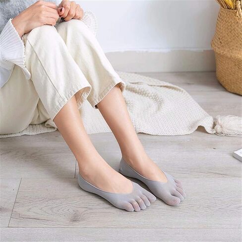 Orthopedic Toe Compression Socks, Women Toe Socks No Show, Full Five Finger Socks Low-cut Liner Socks… in Saudi Arabia