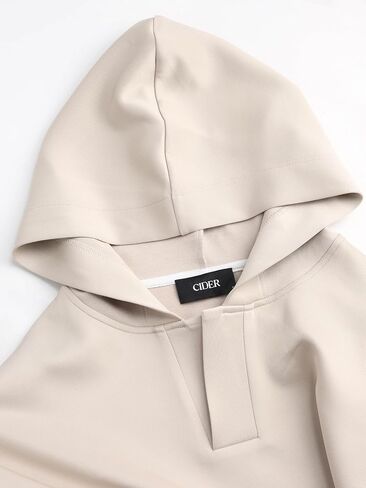 CIDER Jersey Hooded Solid Oversized Sweatshirt in Saudi Arabia