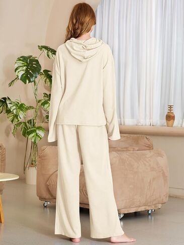 YKR Womens Lounge Sets 2 Piece Outfits Sweatsuits Track Suits Knit Sweat Suit with Pockets in Saudi Arabia