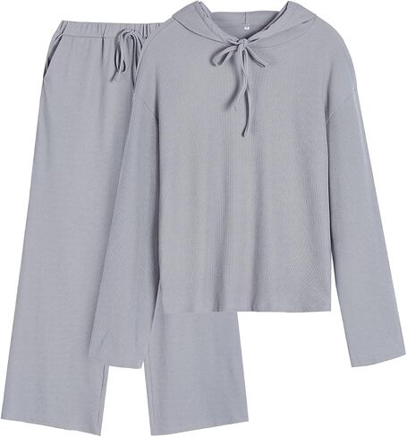 YKR Womens Lounge Sets 2 Piece Outfits Sweatsuits Track Suits Knit Sweat Suit with Pockets in Saudi Arabia