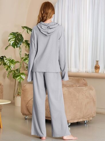 YKR Womens Lounge Sets 2 Piece Outfits Sweatsuits Track Suits Knit Sweat Suit with Pockets in Saudi Arabia