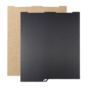 ﻿Prstudy 256X268mm PEI Sheet +PET Carbon Fiber for Anycubic Kobra 3/Combo/ACE Pro Build Plate Platform Flexible Print Bed for Anycubic Kobra 3 Combo Plate