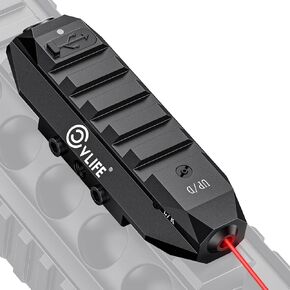 CVLIFE Picatinny Laser Sight for Rifle, Tactical Rechargeable Laser Sight with Strobe Mode