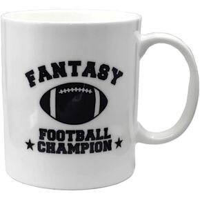 Fantasy Football Champion Mug Funny Sports Coffee Cup 3.9" x 3.4" - 11 oz