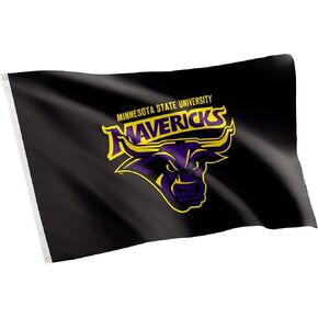 Desert Cactus Minnesota State University Mankato MSUM Flag - 3 x 5 Feet Mavericks Banner, Indoor/Outdoor Durable Fabric, 100% Polyester Design (Style 1)