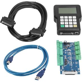 CNC Card 3 Axis Controller Board Remote Hand Control Controller Engraving Machine Controller Kit Supports High Microstepping