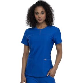 Cherokee Form Women Scrubs Top Round Neck CK841