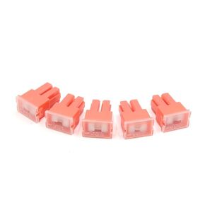 uxcell Universal Car 30A 32V PAL Female Push Low Profile Fuses Pink 5pcs
